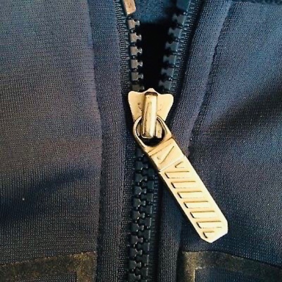 Nike Track Jacket XL Hooded blue with yellow trim - Picture 4 of 7